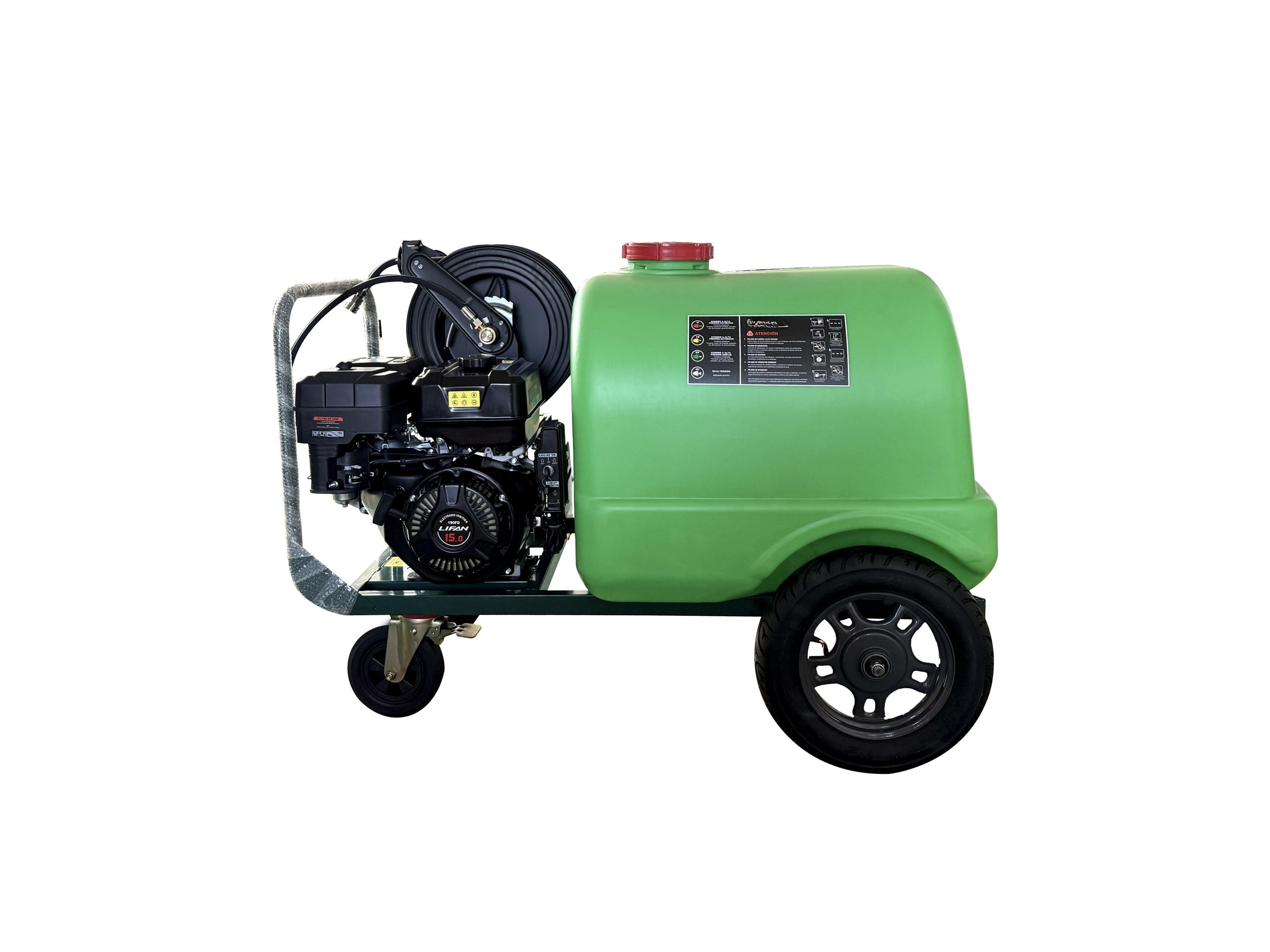 Hidrolavadora Autónoma con Estanque de 300 Litros (Motor Lifan)